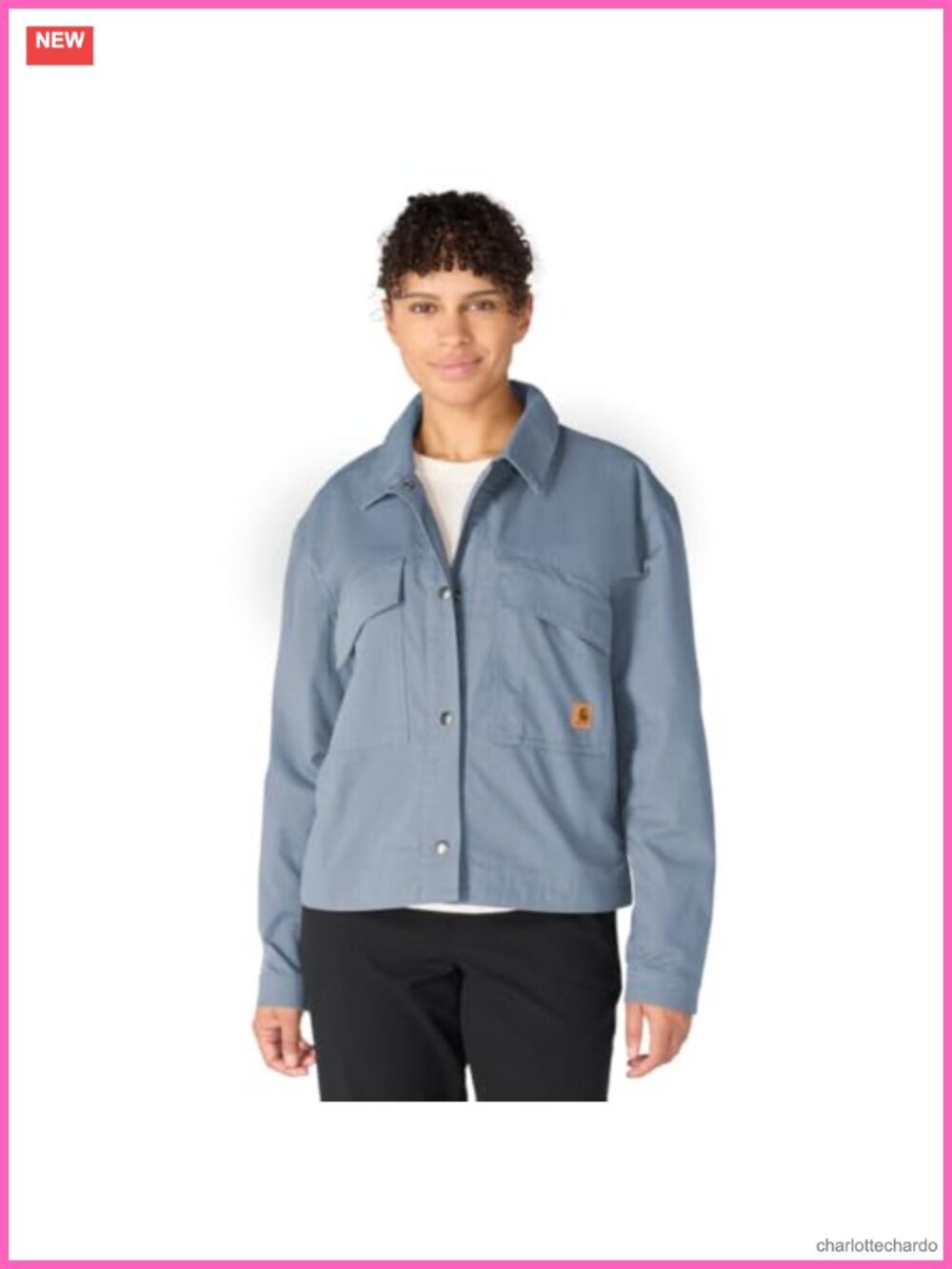 Women's Ripstop Utility Jacket Stretch Snap Front Anorak